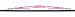AutoTex PINK Plus AP-P14 Metal Windshield Wiper Blade with Pink Frame - 14
