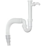 Tubo Scarico Flessibile Acciaio Inox Per Lavello - 60 Cm, Resistente Al Calore - Foto 4