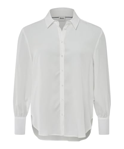 BRAX Style.Vic Winter Tencel Camicia da Donna, 98 Bianco Sporco, 40