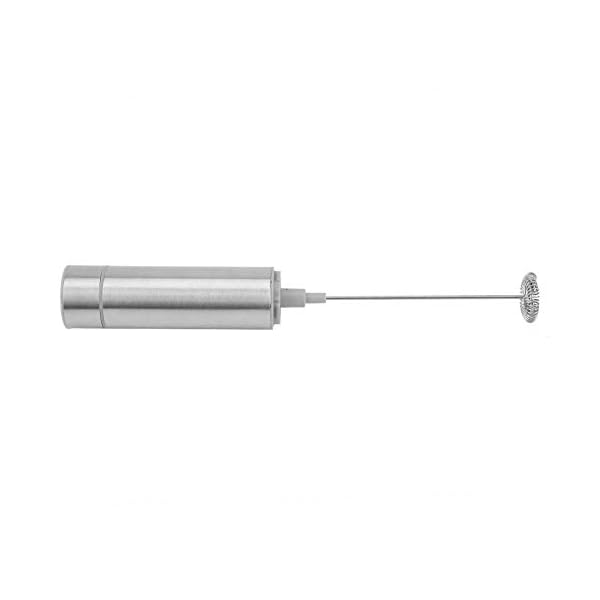 Handheld Elektrische Milchaufschäumer Foam Maker Set Werkzeuge Edelstahl Doppel Schneebesen Köpfe Lagerung Abdeckung – Bild 7