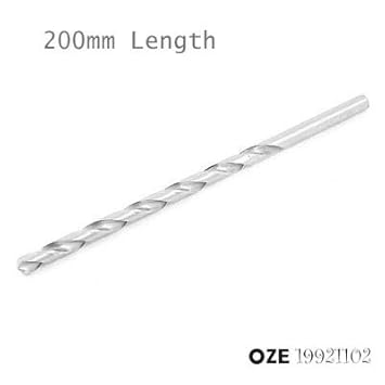 Generic 5mm : OZE19921102 Silver Tone High Speed Steel 200mm LengthTwist Drill Bit Dia. 2mm/3.5mm/5mm/6mm/5.5mm/7mm/8mm