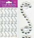 Oaktree Crafts Eleganza Scroll Strips, Diamond/Pearl