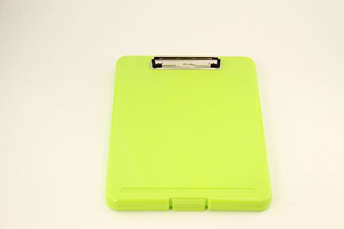 Adorox Legal Size Slim-case Storage Clipboard Neon Green Plastic Storage Clipboard for Students, Teachers, Sales, Utility, Industrial, Office Professional (Neon Green)