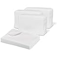 Disposable Dry Wipes for Adults & Baby - 300 Count (10 Packs of 30) - Gentle & Durable Washcloths for Incontinence and Skin Care - 7" x 13" Travel Size - Non-Moistened Face Cloths