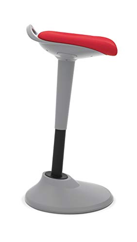 HON Perch Stool, Sit to Stand Backless Stool for Office Desk, Red (HVLPERCH)