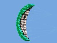2.5m Dual Line Parafoil Kite WithFlying Tools Power Braid Sailing Kitesurf Rainbow Sports Beach