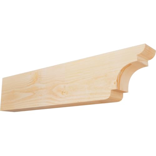 Ekena Millwork RFT04X08X36NEB00RDF New Brighton Rough Sawn Rustic Wood Rafter T…