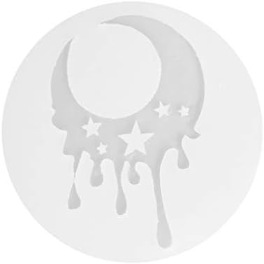 Ruzida 3D Turtle Moon DIY Crystal Cabochon Gem Silicone Mold Tool for Resin Pendant Jewelry Cake Making Decoration