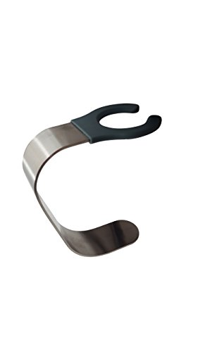 Wine Glass Holder Accessory for Sofas and Recliners. Aluminum Frame with Rubberized Holder