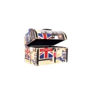 Boite coffre London avec le drapeau anglais