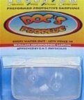 Doc's ProPlugs - Preformed Protective Earplugs (pair) Clear, Vented, with Leash. Ear Protection for Musicians, Scuba Diving, Snorkeling, Swimming, Surfing, Children with ventilation tube operations, Small