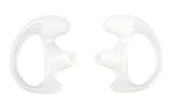Xfox® EM0401 Small Silicone Earmold Earbud One Pair (Left/Right) for all Two-Way Walkie Talkie Radio Air Acoustic Coil Tube Earpiece Headphone Accessories Kits(Small, Clear, 1 Pair)