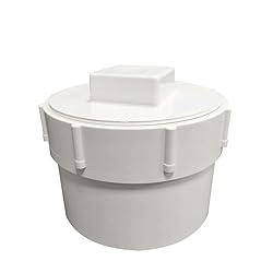 Fitvell PVC Sewer Cleanout Adapter with Plug Pipe