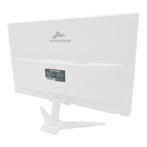 Monitor Branco 19" Monocron HD+ 75Hz HDMI VGA VESA Trabalho Escritório Home Office e Jogos
