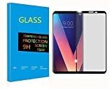 LG V30 Screen Protector,HD Protective Film Premium Tempered Glass Screen Protector【3D Curved Full Coverage【Anti-Scratch】【Easy to Install】【9H Hardness】(LG V30 Screen Protector) (LG V30)