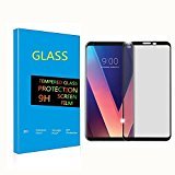 LG V30 Screen Protector,HD Protective Film Premium Tempered Glass Screen Protector【3D Curved Full Coverage【Anti-Scratch】【Easy to Install】【9H Hardness】(LG V30 Screen Protector) (LG V30)
