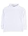 Leveret Girls Boys & Toddler Solid Turtleneck 100% Cotton Kids Shirt (Size 6 Years, White)