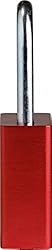 Brady SafeKey Lockout Padlock - Aluminum - Red