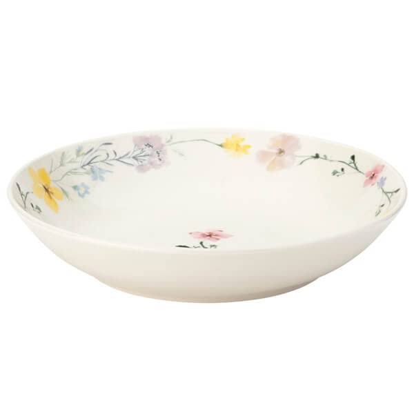 English Tableware Company Porcelain Pressed Flowers Bowl, 20.5 cm x 20.5 cm Size