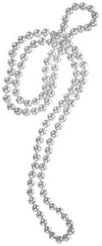 Beaded Silver Necklace (Standard)