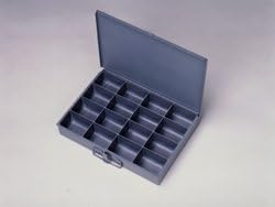 16 Compartment Storage Drawer, Steel Storage Cabinet, Durham (6/Case)