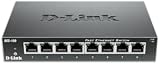 D-Link DES-108 8-Port Fast Ethernet Unmanaged Metal Desktop Switch 10/100Mbps UK view 2