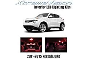 XtremeVision Interior LED for Nissan Juke 2011-2015 (6 Pieces) Red Interior LED Kit + Installation Tool