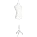 Best Choice Products Female Mannequin Torso Display w/ Adjustable Tripod Stand and Foam Padding, White