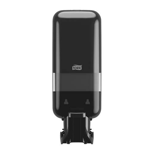 Tork Soap and Sanitiser Dispenser with Arm-Lever Black S4, Foam, Liquid and Gel Refills, Elevation Range, 564108