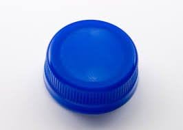 38mm DBJ Unlined Tamper Evident Screw Caps for 2, 4, 8, 12, 16, 32 & 64oz PET Plastic/Juice Beverage Bottles - Pack of 200 (Blue, 200)