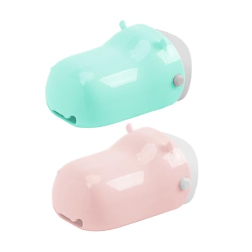 COOLHIYA Kids Faucet Extender Set 2pcs Cartoon for Boys and Girls Adjustable Sink Handle Extender in Pink and Green for Home and Travel