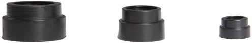 T8-EC Replacement End Cap for T8 Tube Guards, Black, 25-Pack