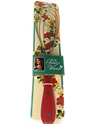 The Pioneer Woman Cowboy Red Handle Flat Metal Whisk