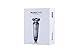 Men's Rechargeable Electric Razor shaver for Men with USB Fast Charging, 4 in 1 Wet/Dry Waterproof Travel Rotary Shaver, Beard Trimmer and Nose Hair Trimmer for men