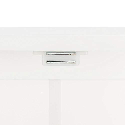 Wall Cabinet, Cottage Collection Wall Cabinet Medicine Cabinet Wooden Hanging Kitchen Bathroom Storage Cabinet Organizer with Double Doors, White - Thumbnail 5