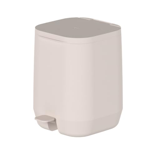 Ou Lixeira de piso/parede 6L Bege Linha Aura