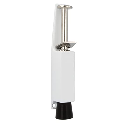 Amig - Rubber Foot Retainer Mod.11 for Holding and Keeping Doors Open | Zamak Vertical Stopper | Anti Slamming | Measures: 165 x 30 mm | Travel: 45 mm | White