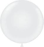36 Inch Giant Latex Balloon Crystal Clear (Premium Helium Quality) Pkg/5