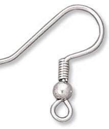 50 (25 Pairs) 18mm Silver Plated Earwires Earrings Fish Hook Jewellery Findings Crafts Jewellery Making Beads