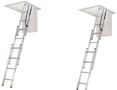 Werner Ladder AA1510 Ladder Aluminum Attic, 250 lb. (2-Pack)