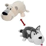 FleepZees The 5 Baby FlipaZoo with 2 Sides of Fun for Everyone - Each Huggable FlipaZoo character is Two Wonderful Collectibles in One (Husky / Polar Bear) by FlipaZoo