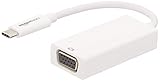 AmazonBasics USB 3.1 Type-C to VGA Display Adapter - White