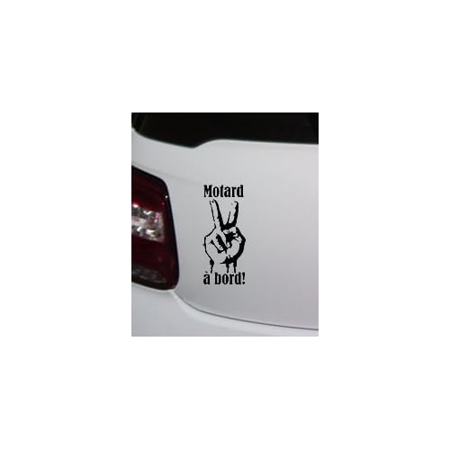 Amdg Ch Autocollant Motard A Bord Sticker Noir 4 Cm Emblemes Et Autocollants Pour Vehicule Tuning