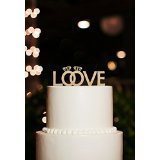 Love Cake Toppers Couple Rings Cake Toppers Wedding