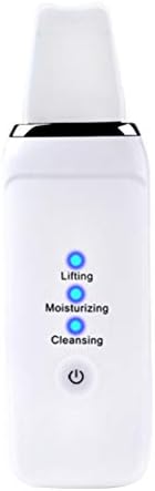LIDIWEE Facial Skin Scrubber, Face Spatula, Blackhead Acne Dead Skin Remover, Comedone Extractor, Pore Cleansing Scraper for Gentle Skin Peeling, White