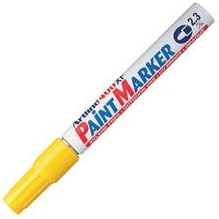 Paint Marker, Bullet Tip, 2.3mm, Indoor/Outdoor Use, White, Sold as 1 Each