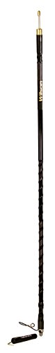 Wilson 305-483 Silver Load FGT Series Black 3' Fiberglass Whip