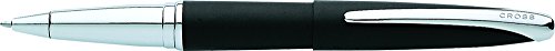 Cross ATX Basalt Black Selectip Rollerball Pen with Chrome Plated Appointments (885-3)