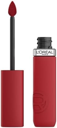 L'Oréal Paris Pintalabios Líquido, Color Intenso, Fórmula Mate de Larga Duración, Con Ácido Hialurónico, Sin Transferencia, Infaillible Matte Resistance, Tono: 425 Afterwork Drink