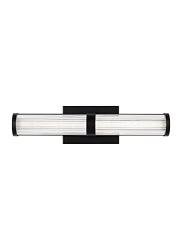Generation Lighting 4459293S-112 Syden Vanity, 1-Light 18 Watts, Midnight Black